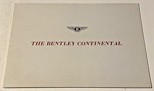 RARE : Tarif BENTLEY The Continental Four Seater Sports Saloon Original 1953 - Picture 1 of 5