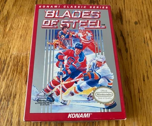 RED LABEL Blades of Steel CLASSIC SERIES complete in box nintendo nes MINT - Picture 1 of 7