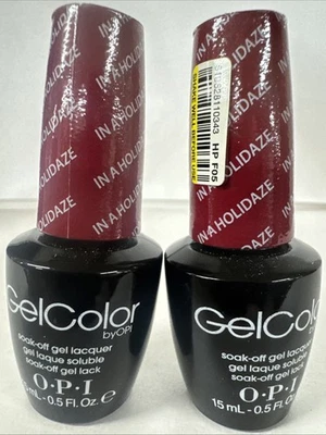 2 PACK OPI GelColor esmalte de uñas en gel remojo "IN A HOLIDAZE" 0,5 oz Foto 1 de 4