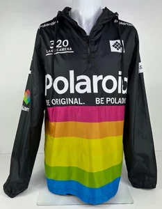 Polaroid Pullover Windbreaker W/Hood Mens Multicolor Size M - Picture 1 of 10