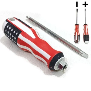 Screwdriver 2 in 1 | Reversible Dual End American USA Flag Screwdrivers Set - Picture 1 of 1