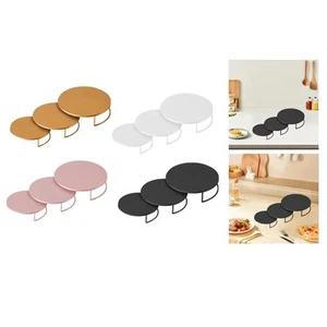 3Pcs Cake Stand Fruit Dessert Display Plates Decoration Multipurpose Metal - Picture 1 of 23