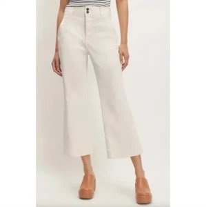 Everlane Organic Kick Flare Pant Damen 0 Bone Neu mit Etikett - Bild 1 von 12