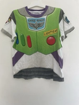 Disney Parks Kid Boys Pixar Buzz Lightyear 100% Cotton Crewneck T-Shirt Multi XS - Image 1 of 4