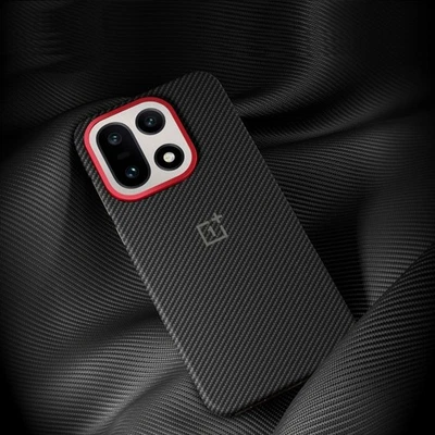Funda Original OnePlus 15 Carbono Parachoques Arenisca Madera Negra Carbono Teléfono Foto 1 de 4