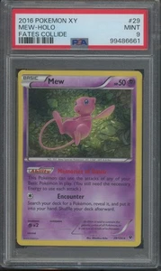 Pokemon TCG Mew 29/124 XY Fates Collide Holo PSA 9 - Picture 1 of 2