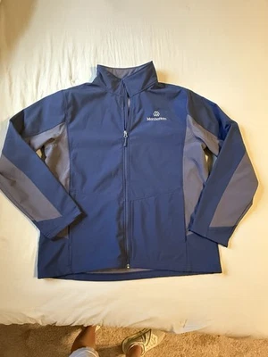 Port Authority Jacket Mens Size XL Blue Gray Full Zip Fleece Lined Manhattan - Image 1 of 4