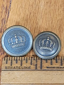 Vtg Uniform Buttons 7/8 & 5/8 WW1 Imperial German Army Uniform Coat Button - Picture 1 of 8