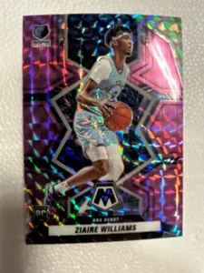 2021 Panini Mosaic NBA Debut Purple Prizm 29/49 Ziaire Williams #273 Rookie RC - Picture 1 of 7