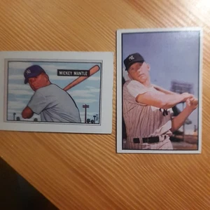 Bowman Mickey Mantle Nachdrucke 1951 und 1953 - Bild 1 von 2