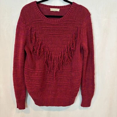 Staring At Stars UO Mujer Flecos Tejido Mezcla Algodón Rosa Suéter Talla Mediana Boho Foto 1 de 4