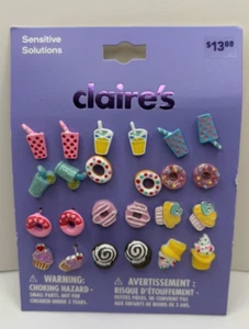 NEW Lot 12 Pairs Drink Donut Cupcake Earrings from Claire's - Picture 1 of 1