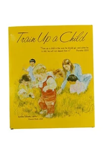 Train Up A Child Vintage Illustrated Christian Devotional Baby Diary Monthly - Picture 1 of 7