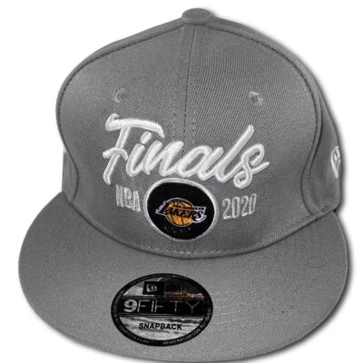 NBA LAKERS 2020 Finals Grey Flat Brim CAP         Oz seller, Fast Postage  - image 1 of 4