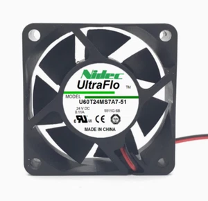 Ventiladores NIDEC 100% Nuevos y Originales U60T24MS7A7-51 6025 6CM 24V 0.11A - Imagen 1 de 1