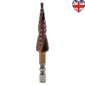 M35 HSS-Co Cobalt Step Drill Bit 1/4 Inch 3-13mm HSS-Co Cobalt Step Cone Drill - Picture 1 of 12