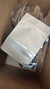 Sealable BagsKraft Stand up Pouches Food Grad Zip Lock with Window 150 PCs. - Picture 1 of 8
