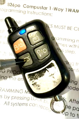 COMPUSTAR 1WSHR-1600 4-BUTTON CAR REMOTE ALARM KEY FOB TRANSMITTER 5532A-JR1600 - Image 1 of 4