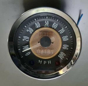 MORRIS OXFORD VI SPEEDOMETER W187 SMITHS 100 MPH  FULLY TESTED WORKS GREAT - Picture 1 of 2