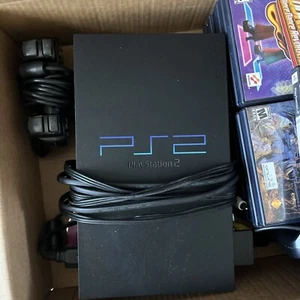 Sony PlayStation 2 PS2 Fat Console, 17 Games, 2 Controllers Lot Tested/Working - Picture 1 of 3
