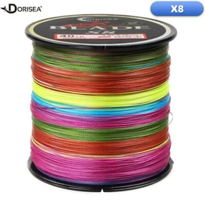 8 Brins 300M-2000M Dorisea Blade Multicolor Ligne tressée fils de pêche 14-300LB - Picture 1 of 8