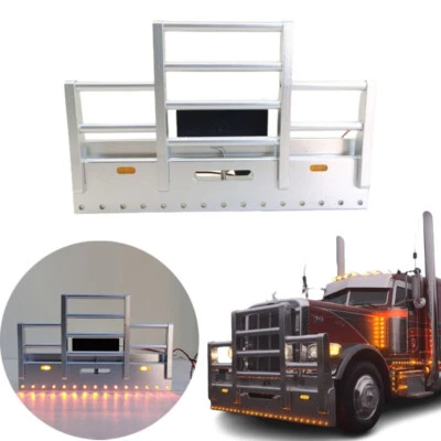 LED Front Bullpen Bumper for 1/14 Tamiya RC Truck King Hauler 56344 56301 - Image 1 of 4