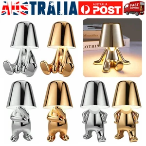 Thinker Statue LED Rechargeable Bedside Table Lamp Dimmable Touch Night Light AU - Picture 1 of 28