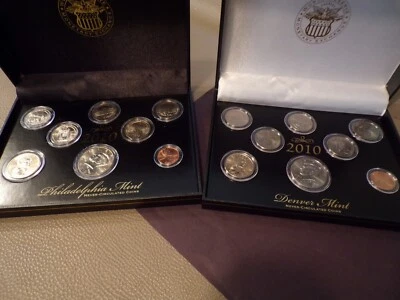 2010 p.& d 8 coin mint uncirculated sets - Image 1 of 4