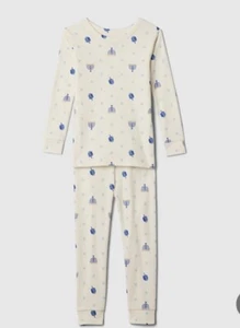 NWT Gap Hannuka Pajamas Set Ivory Size 5 Year 100% Organic Cotton Snug Fit - Picture 1 of 2
