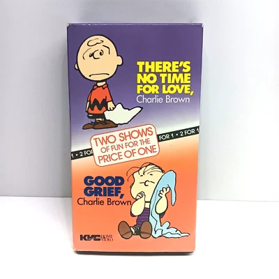 There’s No Time For Love & Good Grief Charlie Brown (VHS Tape 1990) Kids Cartoon - Image 1 of 4