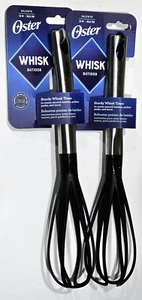 2 Pack Oster 12in Baldwyn Whisk Black With Stainless Steel Handle - Picture 1 of 1
