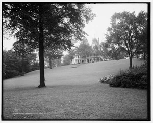 John D Rockefeller's residence,estates,dwellings,lawns,Cleveland,Ohio,OH,c1908 - Picture 1 of 1