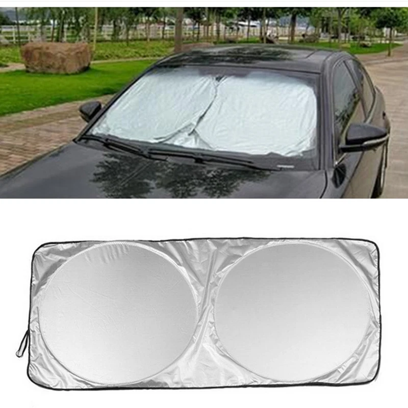 Foldable Car Windshield Front Window Sun Shade Cover Visor Block UV Protector - Image 1 of 4