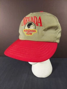 Nevada Rod & Reel Club Snapback Hat Embroidered Tan Red Fishing - Picture 1 of 12