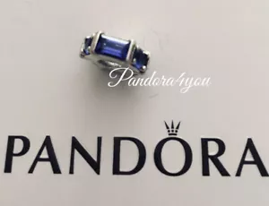 Pandora Ice Sculpture Spacer Bead Blue Crystal New W/Tags PAN BOX - Picture 1 of 7