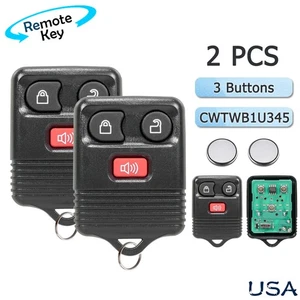 2 For 1998 - 2010 Ford F150 F250 F350 Remote Key Fob CWTWB1U212, CWTWB1U345 - Picture 1 of 7
