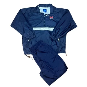 Vintage Y2K Ole Miss Rebels Windbreaker Insulated Acadia Tracksuit -XLarge - Picture 1 of 7