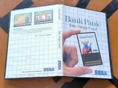 ## SEGA Master System Card - Bank Panic (dt. Cover) - stark gebraucht ## - Bild 1 von 2