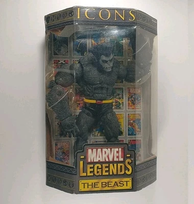 Figura de acción 2006 Marvel Legends Icons The Beast 12" con libro Toy Biz nueva leer Foto 1 de 4