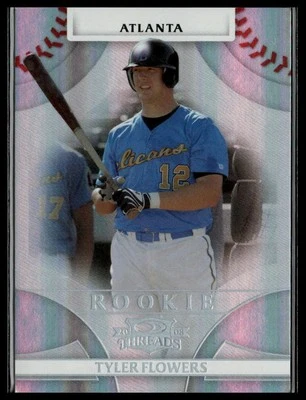 2008 Donruss Threads #104 Tyler Flowers Century Proof Silver #/100 Foto 1 de 2