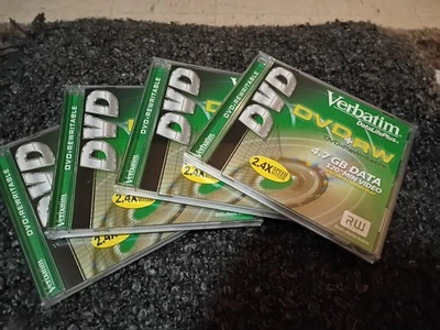 (4) NEW DVD+RW By Verbatim  - Image 1 of 4