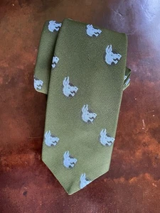 VTG Neck Tie w/Embroidered Donkey Political Democratic Vintage - Picture 1 of 21