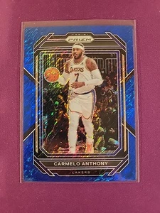CARMELO ANTHONY 2022-23 PRIZM BLUE SHIMMER #144 FOTL /35 LAKERS  - Picture 1 of 2