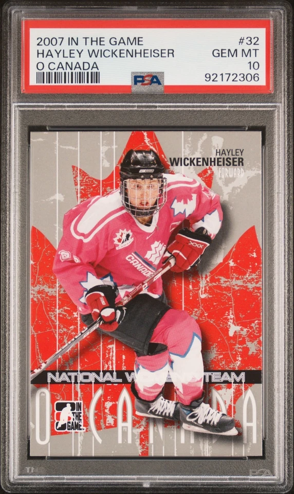 2007-08 ITG In The Game O Canada National Women Team Hayley Wickenheiser PSA 10 - Image 1 of 1
