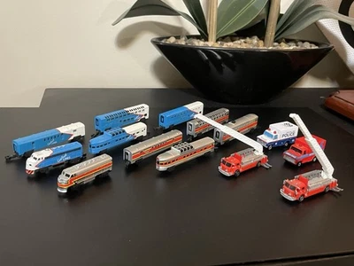 Micro Máquinas Tren Galoob - Bombero - Ambulancia Lote de 14 Foto 1 de 4