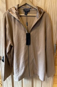 NUEVO CON ETIQUETAS Chaqueta con Capucha para Mujer Votre Nom 3 XL Color Marrón Tabaco L@@K Otoño Luz - Imagen 1 de 7