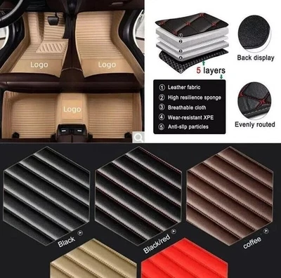 Mat For Bentley All models Car Floor Mats Front Rear Waterproof Auto Carpets Pad - Image 1 of 4