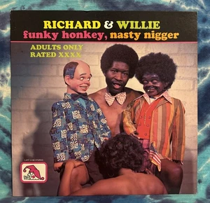Richard & Willie LP Funky Honkey Nasty N****r LAFF Original 1975 Comedy RARE - Foto 1 di 11