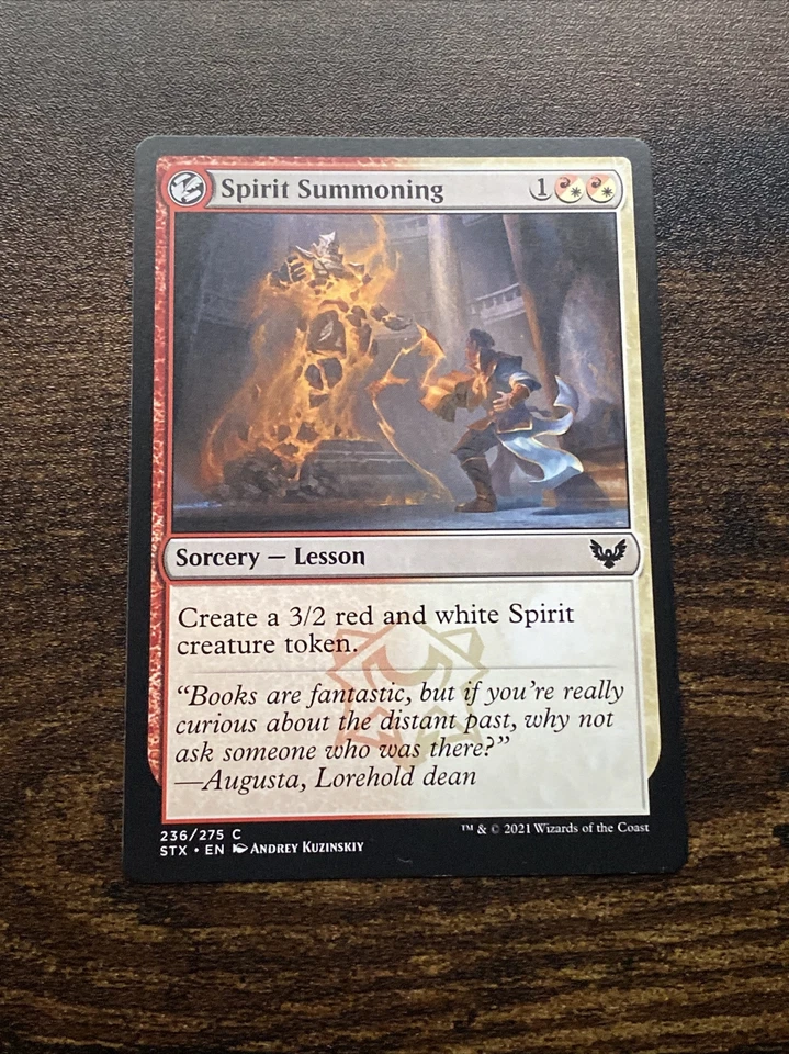 Spirit Summoning Strixhaven School of Mages 236/275 MTG Magic B9425* - Image 1 of 1
