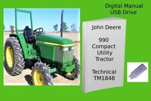 John Deere 990 Compact Utility Tractor Technical Manual See Description - Picture 1 of 1